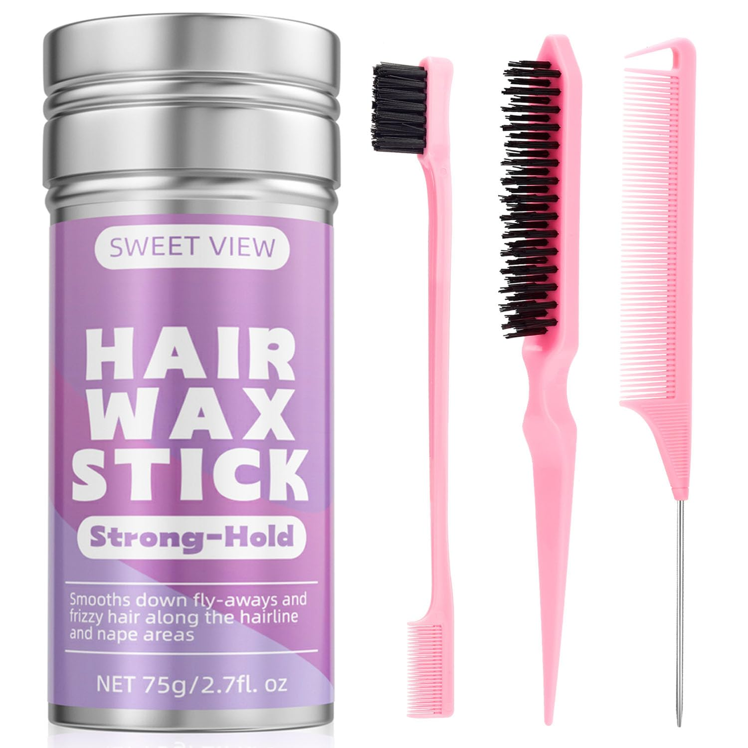 Hair Wax Stick & Sleek Brush Set