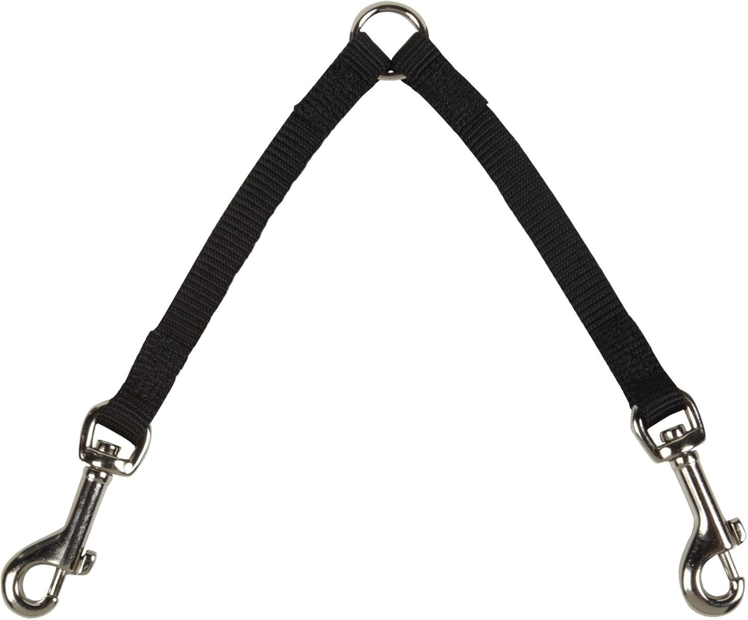 Nylon 2-Way Small Dog Coupler with Nickel-Plated Swivel Clip, 4