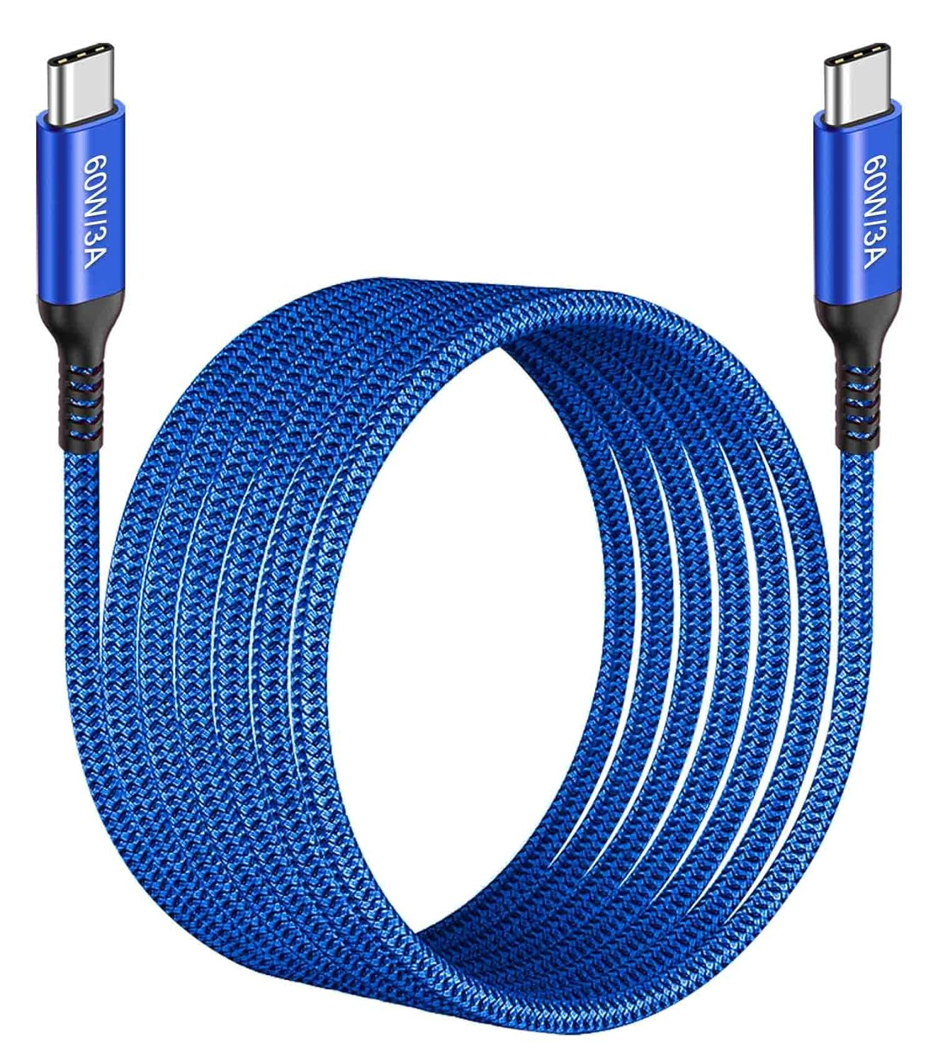 15Ft USB-C to USB-C Cable Long, 60W USB Type C Fast Charging PD Charger Braided Cord for Iphone 15/15 Pro,Ipad Pro 12.9 5Th 4Th 3Rd,Samsung Galaxy S23 S22 Note 20 Ultra,Pixel 6 Pro,Ps5/Luna Controller