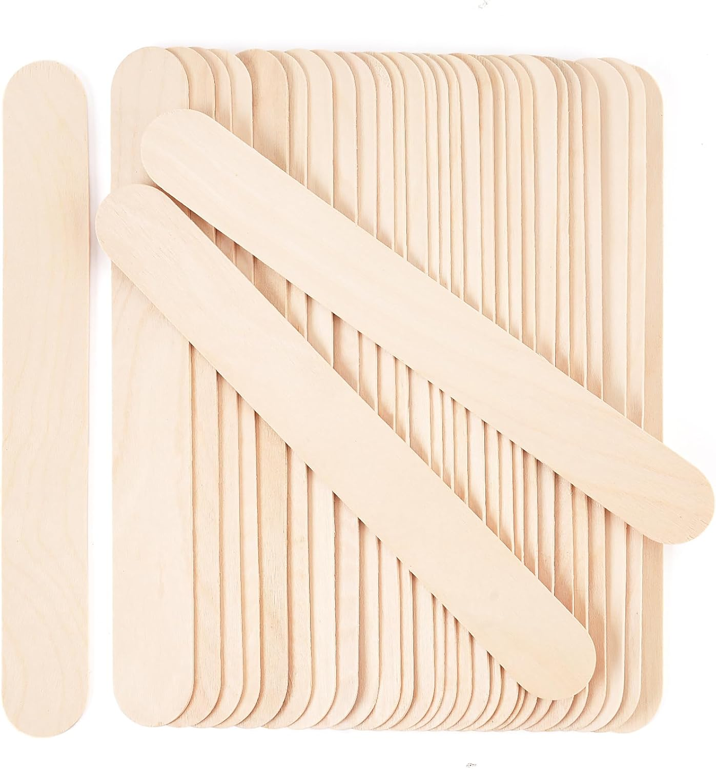60 PCS Jumbo Craft Sticks,8 Inch Natural Wooden Popsicle Sticks,Large Craft Sticks for DIY Crafts,Classroom Projects, Plant Labels,Waxing and Art Supplies