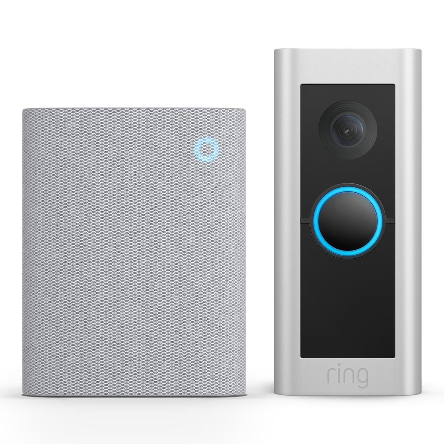 Ring Wired Video Doorbell Pro + Chime (3Rd Gen) | Doorbell Camera, 1536P HD Video, Head to Toe Video, 3D Motion Detection, Hardwired | 30-Day Free Trial of Ring Home