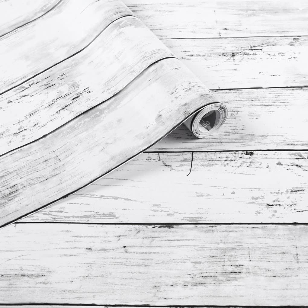 Arthome Distressed Wood Paper 43.5x610cm Self-Adhesive Removable Wood Peel an... - Picture 16 of 17