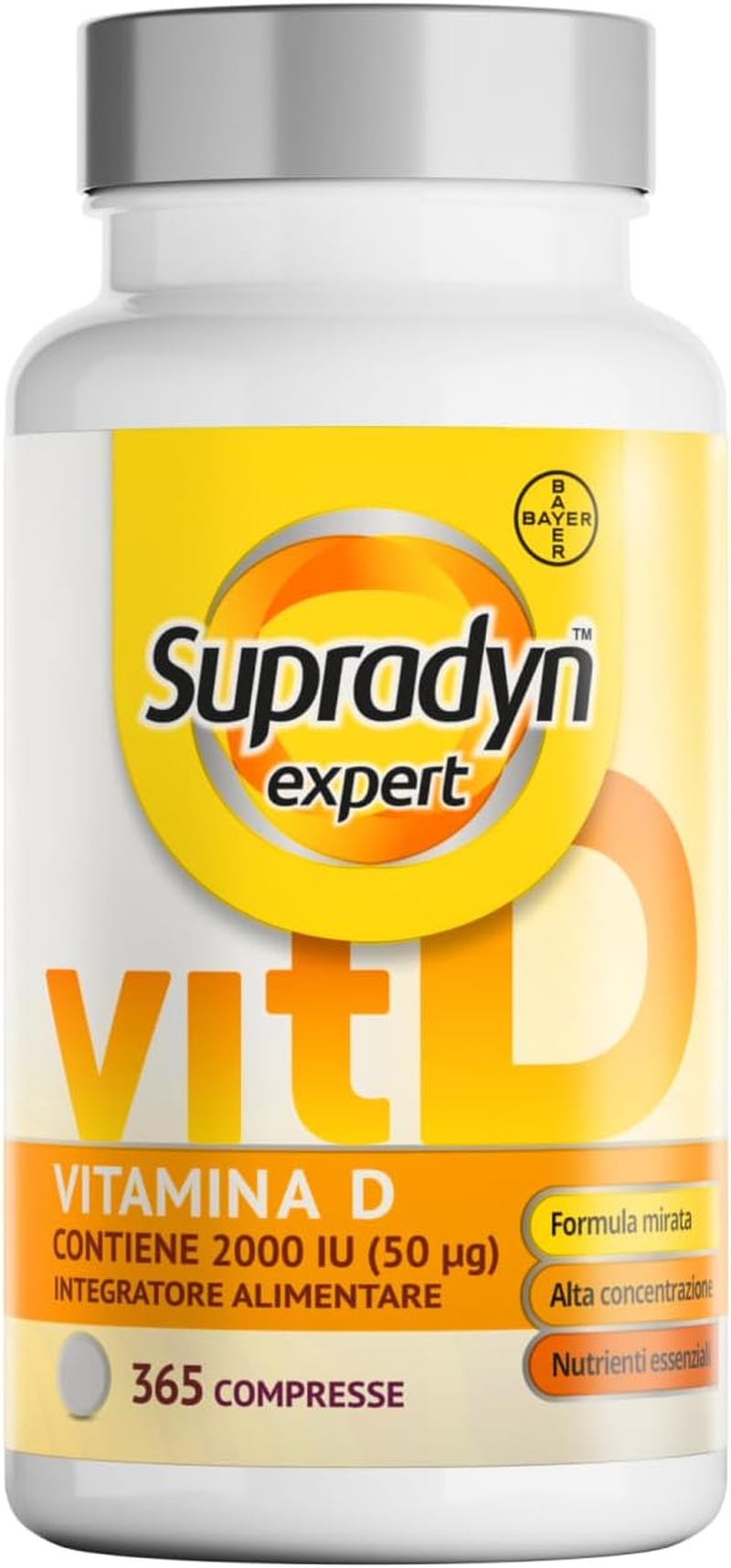 Supradyn Expert Vitamina D3 2000 UI - 365 Compresse per Ossa e Immunità