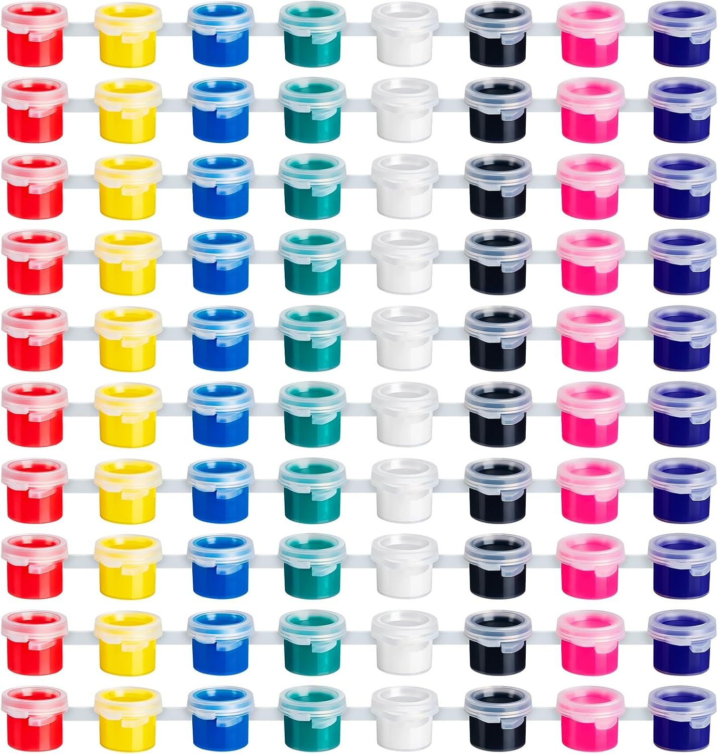 Mini Acrylic Paint Set - 10Pcs 8Colors Acrylic Paint Strips for Kids Adults