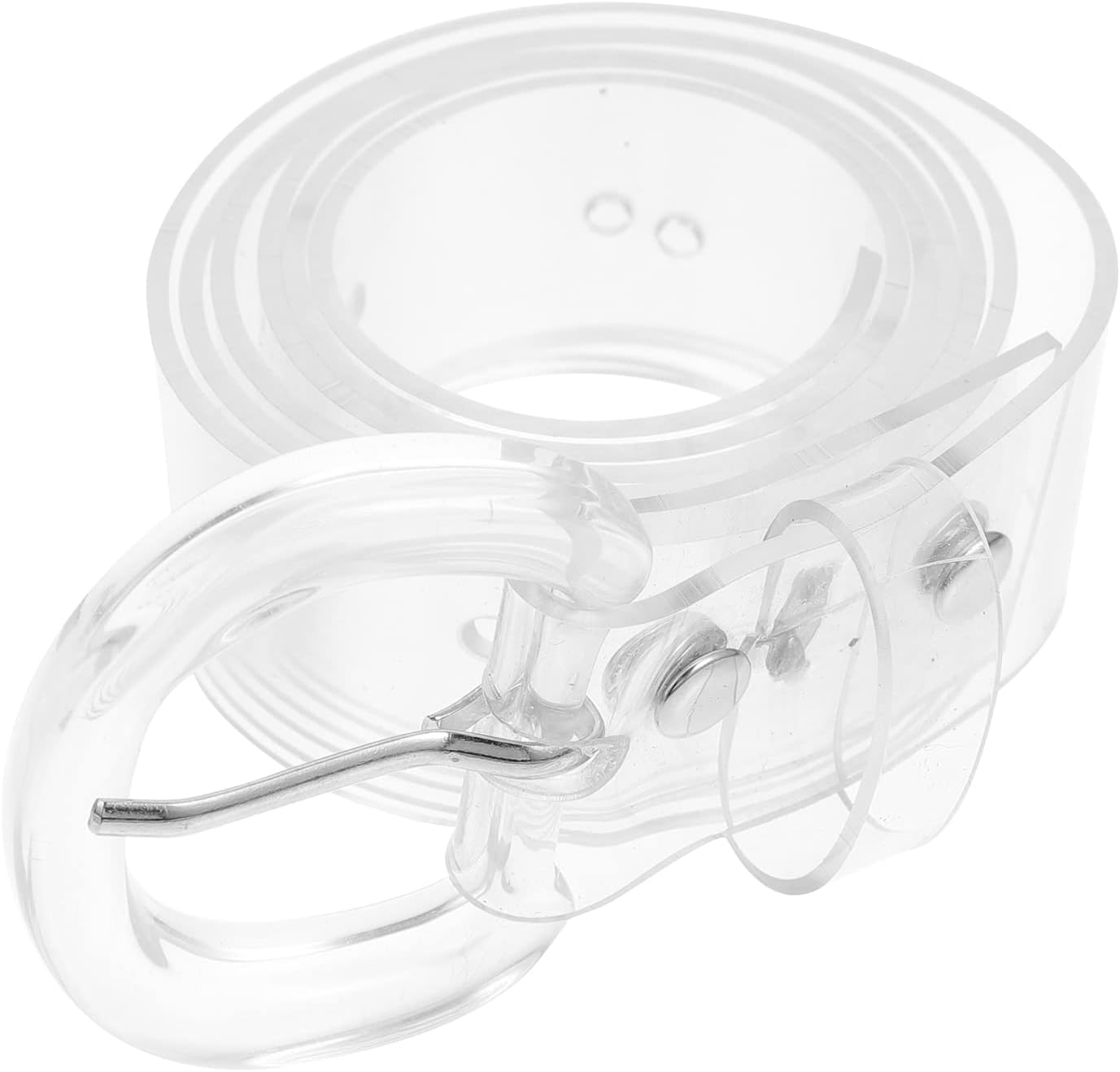 Clear Belt for Women Transparent PVC Waist Belt Wide Waistband Casual Dress