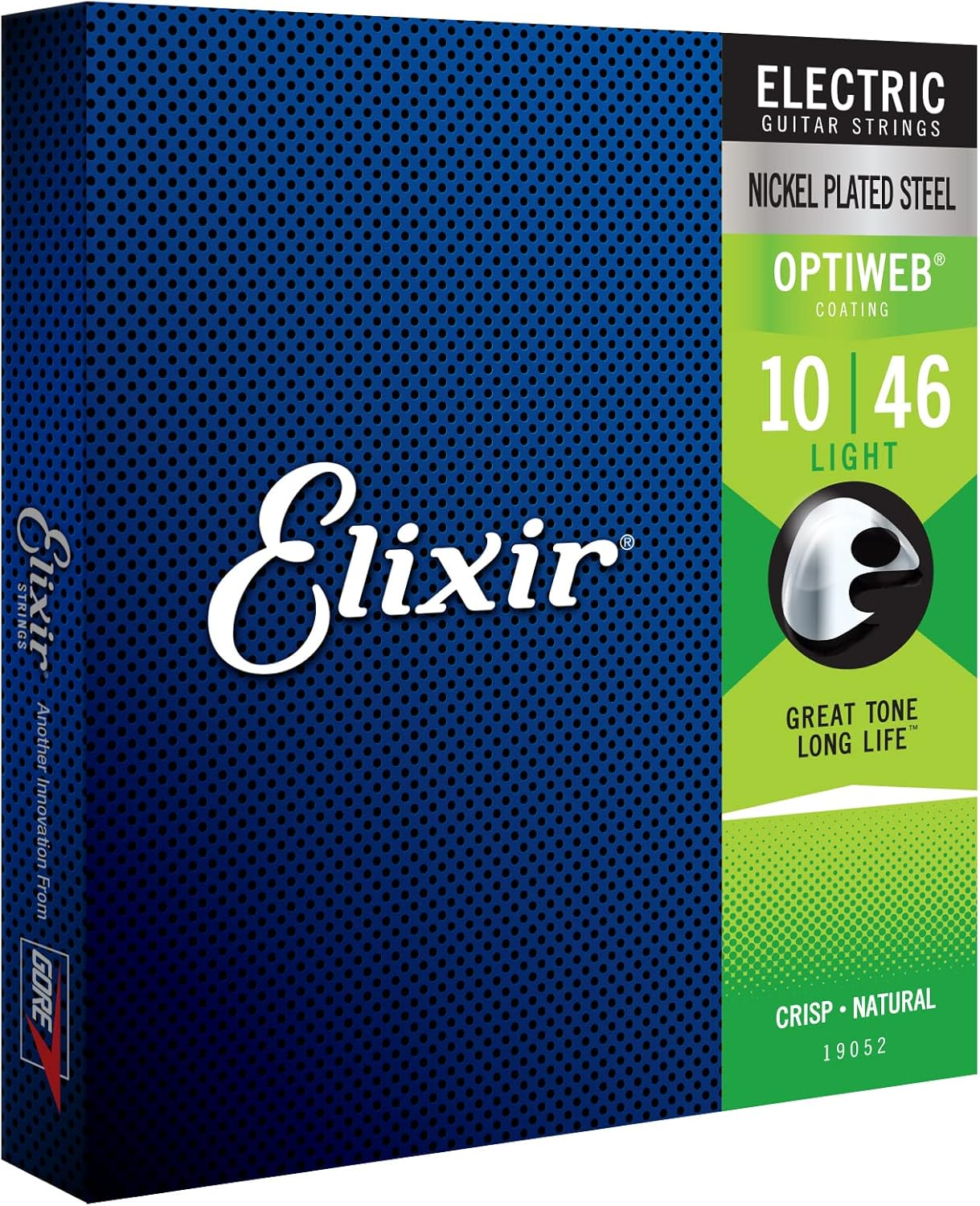 Strings 19052 Coated Nickel Electric Guitar Strings, Light (.010