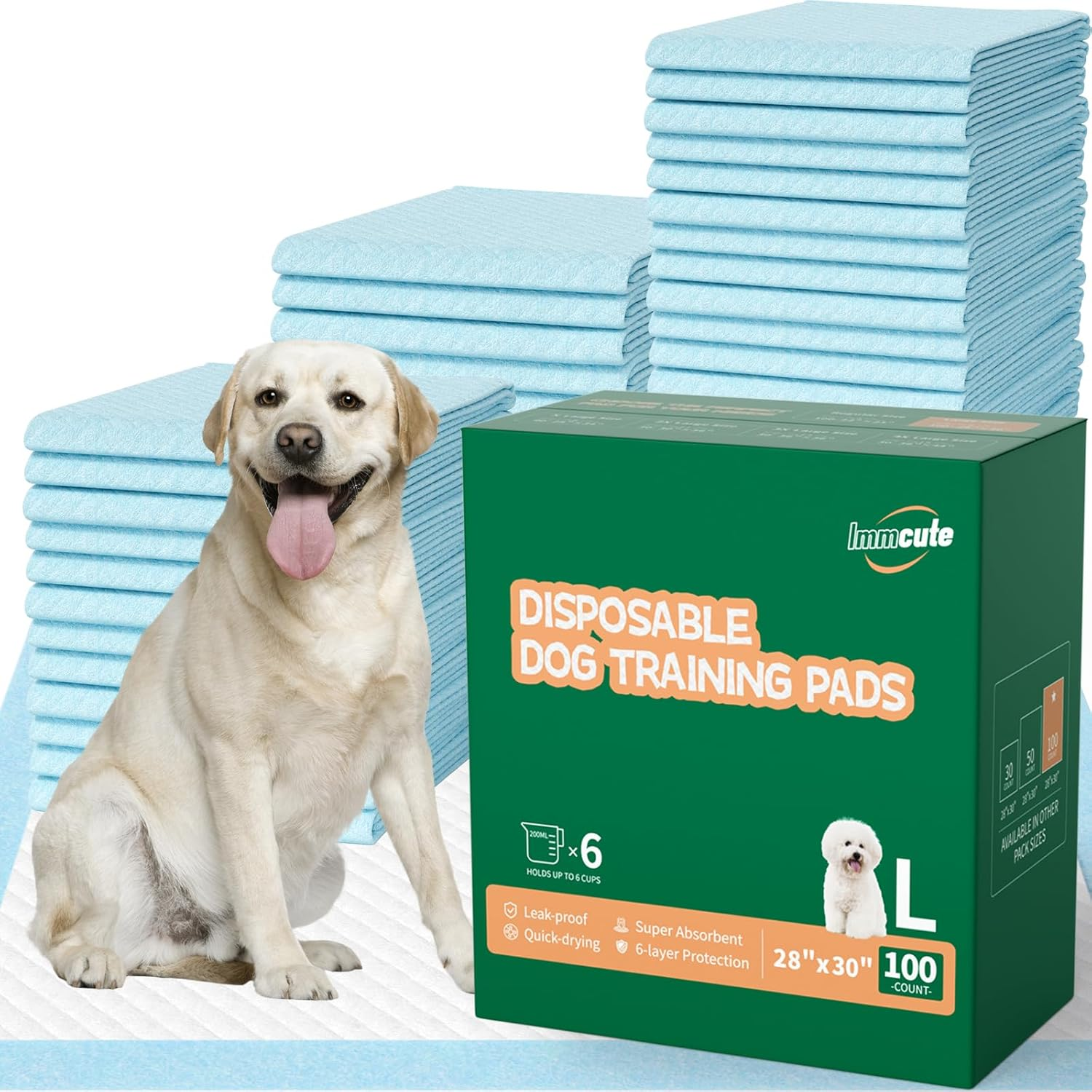 100 Count Large Dog & Cat Puppy Pee Pads - 28
