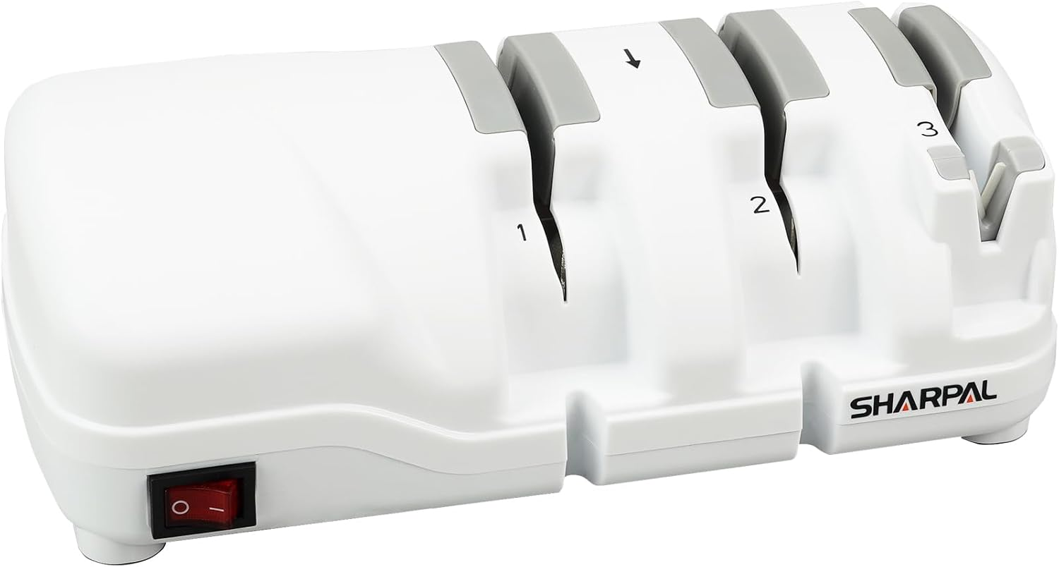 Afilador de cuchillos eléctrico profesional de 3 etapas, diamante