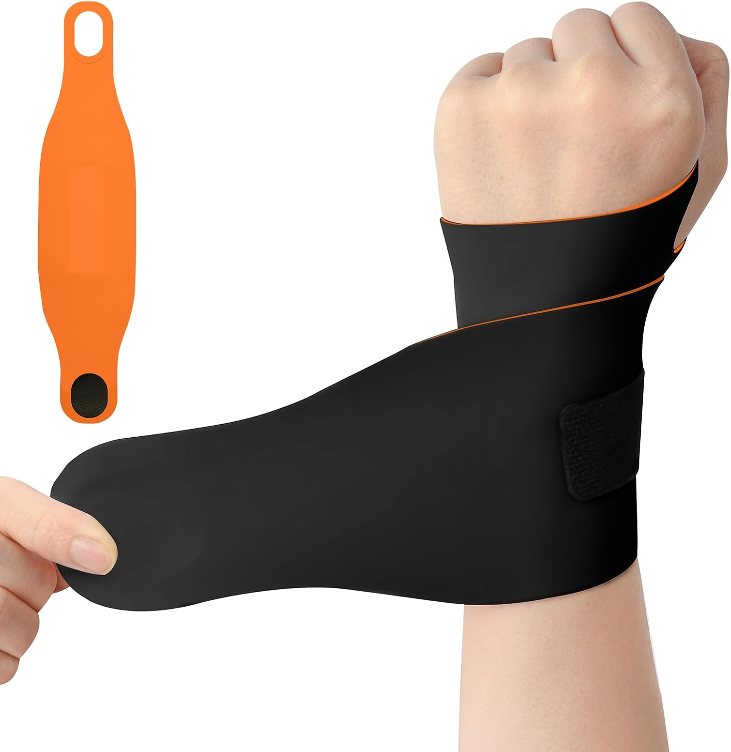 Tutore Polso, Traspirante E Regolabile Fascia Da Polso, Supporto Polso per Sollievo Dal Dolore, Elastica Ultra Sottile Polsiera per Tunnel Carpale, Slogature, Tendinite E Artrite Unisex