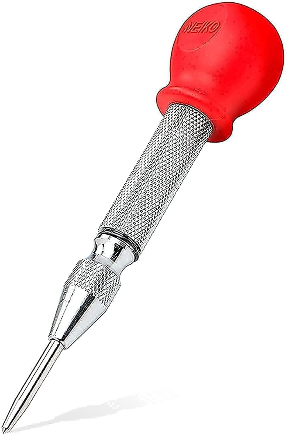 02638A 5-Inch Automatic Center Punch for Metal, Adjustable Impact Spring Loaded Center Punch Tool, Spring Punch, Center Punch Spring Loaded, Auto Center Punch