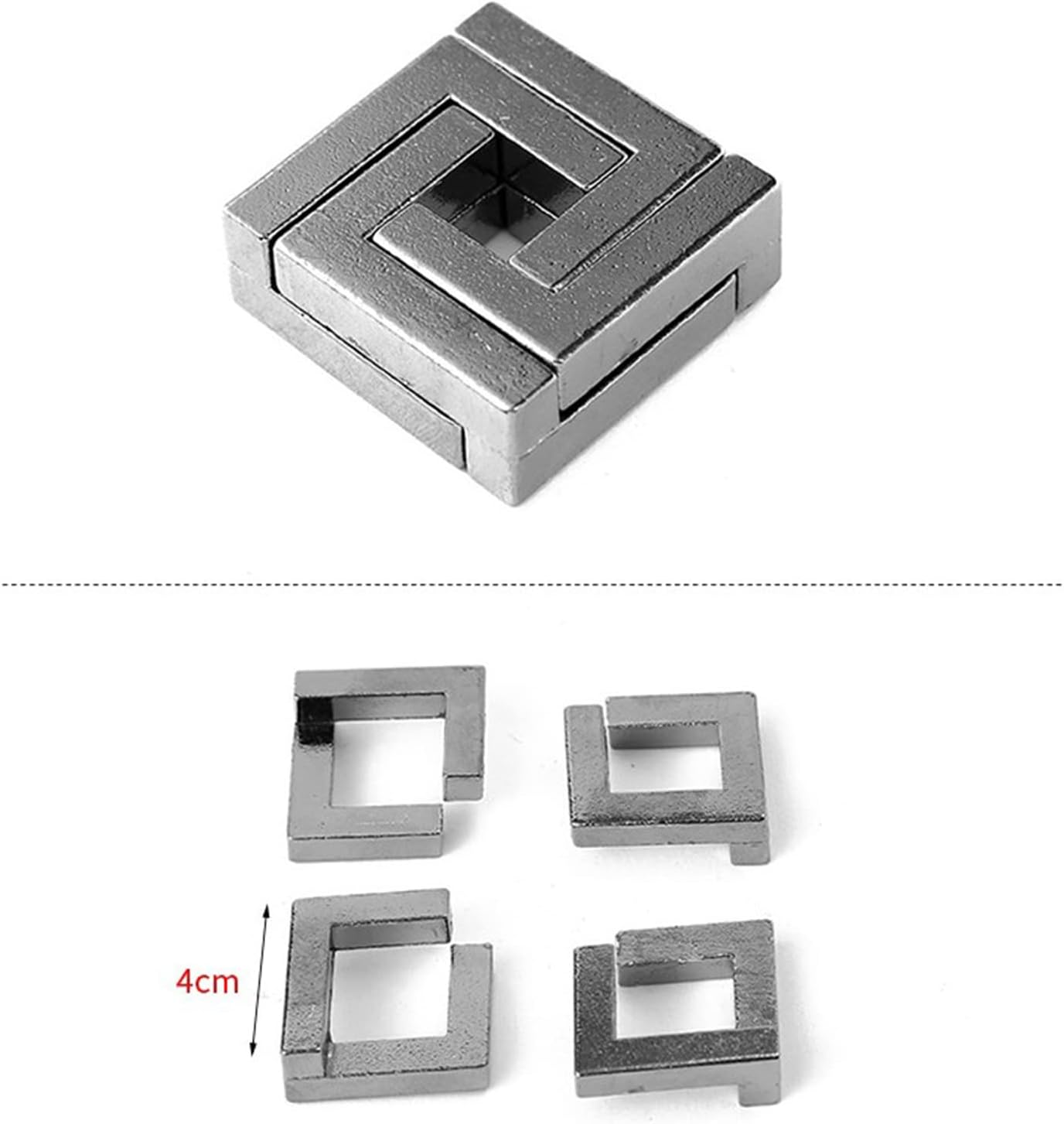 FantasyDay 15 Pcs Brain Teaser Puzzle,Metal Puzzle, Unlock Interlock IQ Test ... - Picture 5 of 11