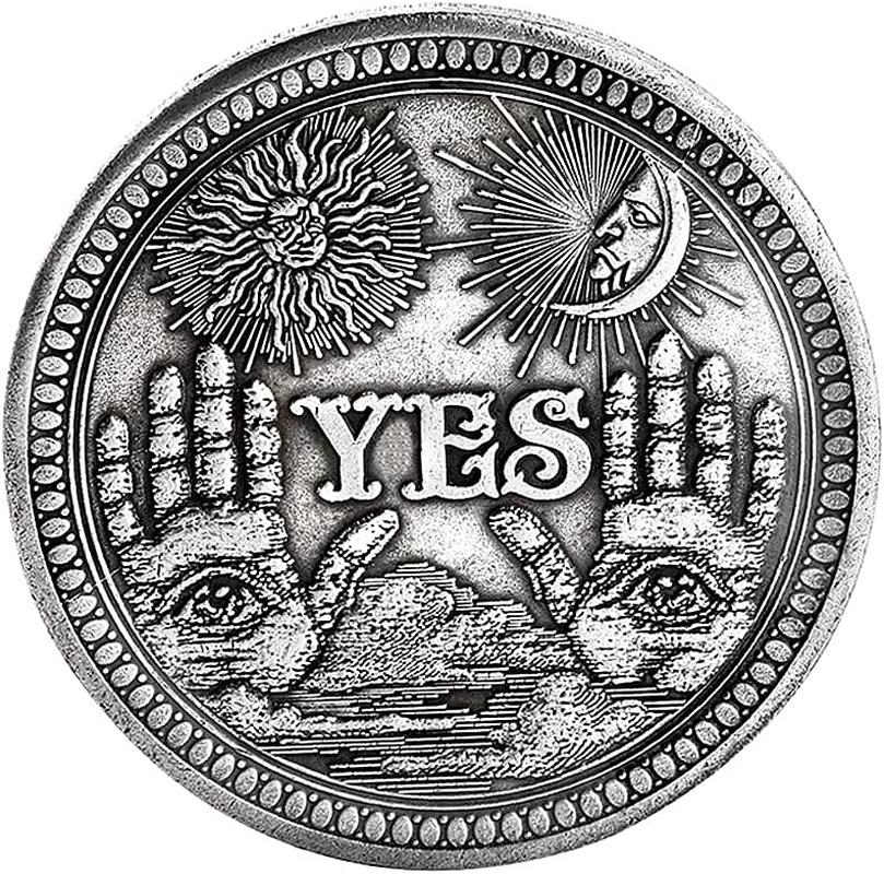 Yes No Challenge Coin Decision Coin Souvenir Coin Commemorative Coin for Collection Gift Toss Game Collector