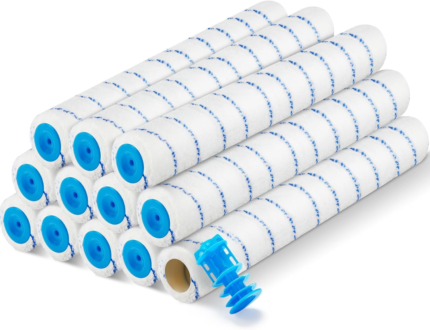 12 Pcs 18 Inch Paint Roller Covers 3/8