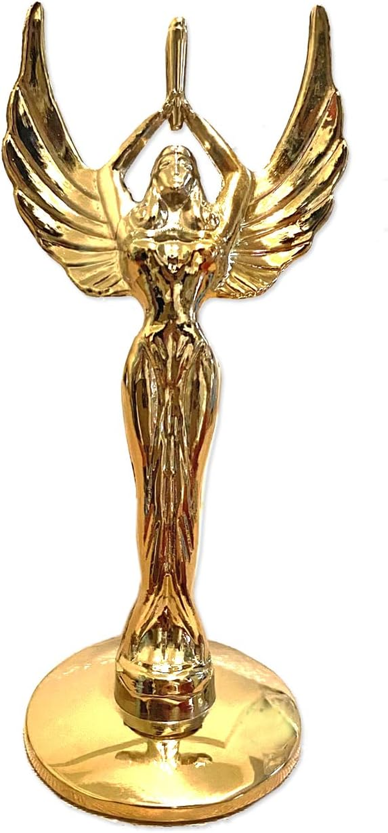 Goddess Hood Ornaments for Cars Angel Logo Car Front Bonnet Stand Cars Metal Stickers Universal 3D Emblem Badge Auto Sticker Symbol Ornament for Trucks Vehicle (Goddess Golden)