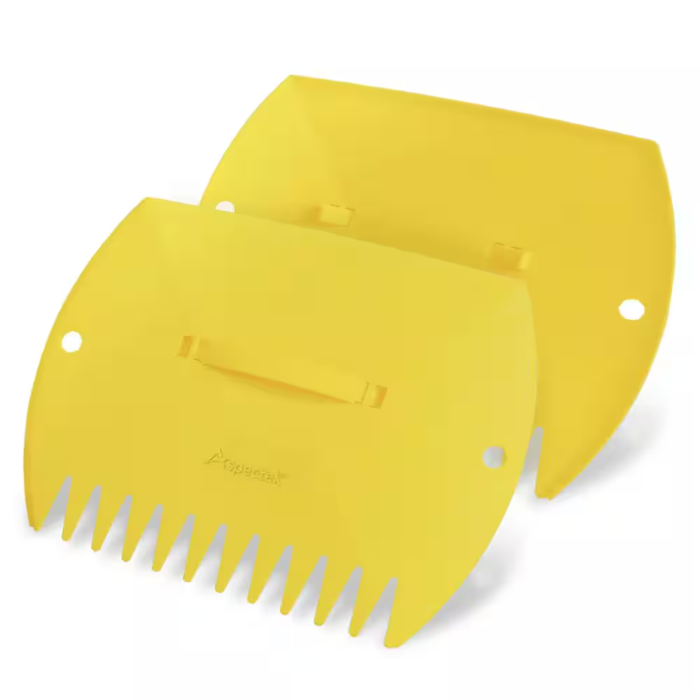 Garden Leaf Collecting Tool Claws Leaf Scoops (Yellow) Free Shipping NEW
