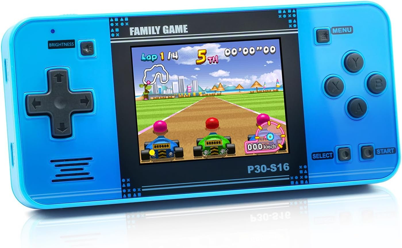Handheld Game for Kids -Preloaded 220 Retro Video Games, Portable Gaming Player with Rechargeable Battery 3.0