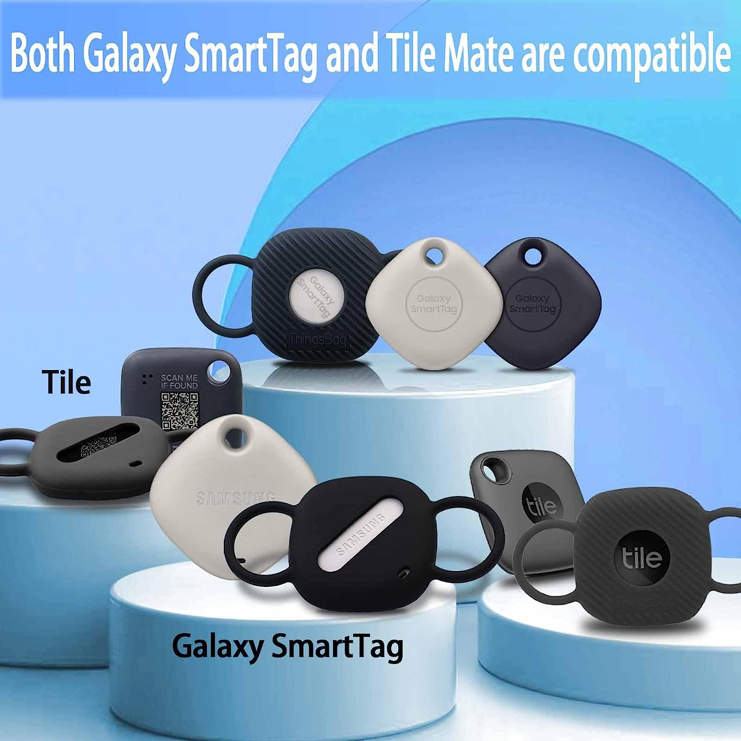 Dog Silicone Collar Holder for Samsung SmartTag/Smart Tag+Plus/Tile Mate, Com... - Picture 3 of 11