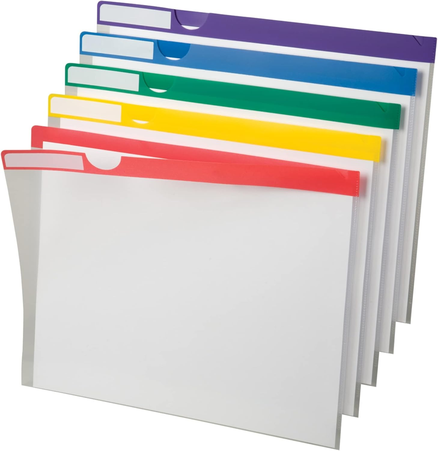 Poly Index Folders, 10 Pack, Letter, Assorted (50981EE)