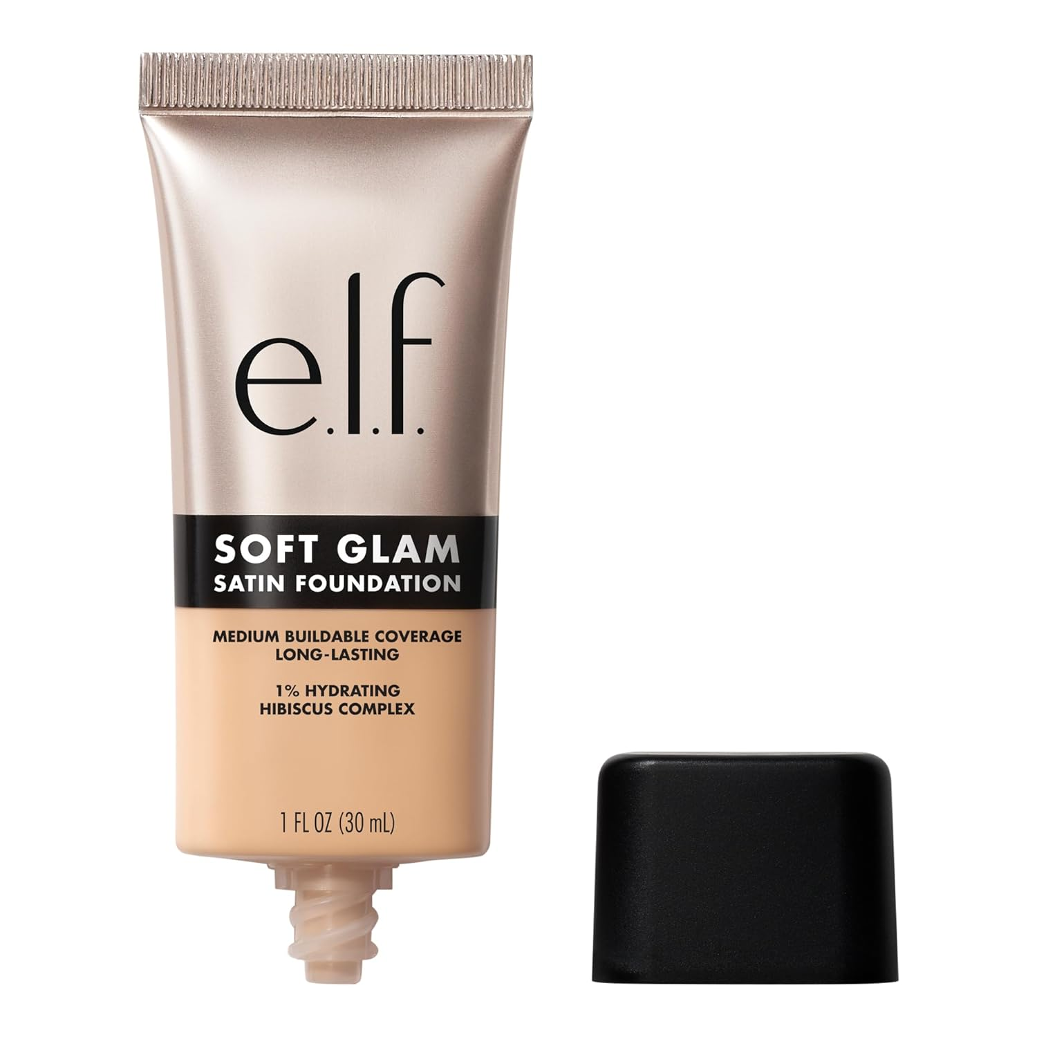 Soft Glam Foundation, Medium Coverage, Long-Lasting & Buildable Foundation for a Smooth, Satin Finish, Vegan & Cruelty-Free, 21 Light Neutral