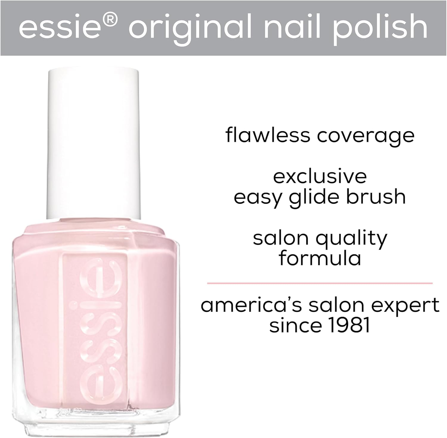 essie Original Nail Colour, pale pink opaque finish, 6 ballet slippers, 13.5 ml - Picture 10 of 14