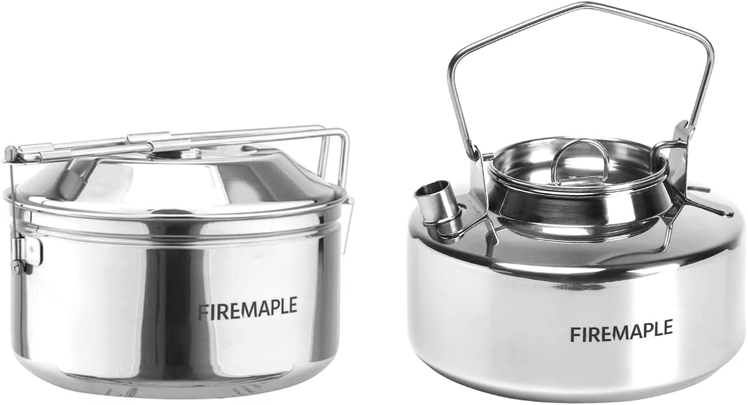 Fire-Maple Antarcti Stainless Steel Kettle and Pot Set 1.0L Camping Kettle an... - Picture 2 of 15