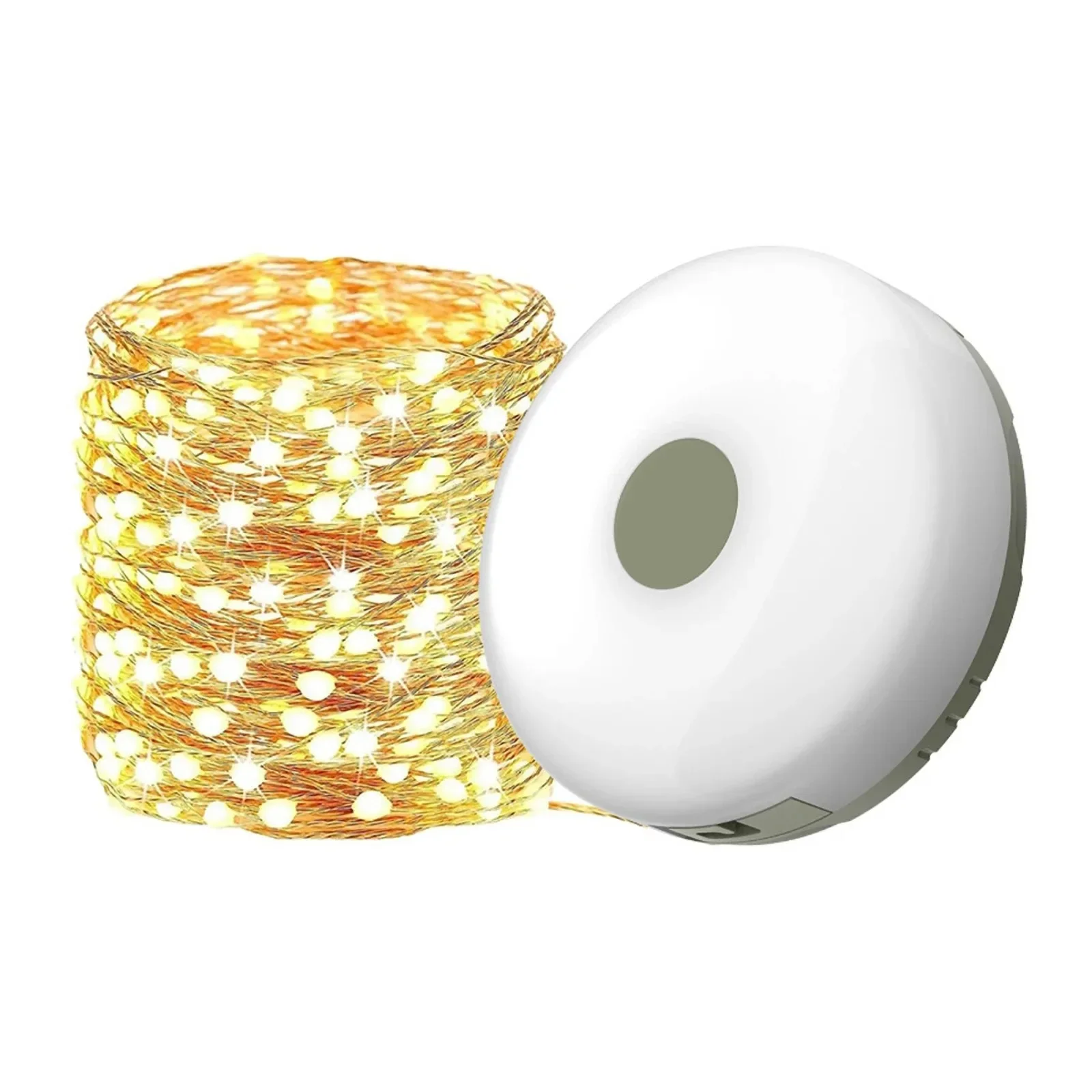 Camping String Lights 2 In1 Outdoor Waterproof Portable Stowable String Light with Lighting Modes USB Camping Lights for Hiking