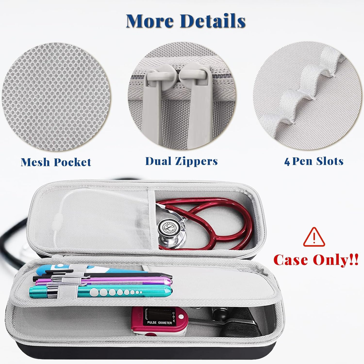 Stethoscope Case for 3M Littmann Classic III, Lightweight II S.E, MDF Acousti... - Picture 8 of 14