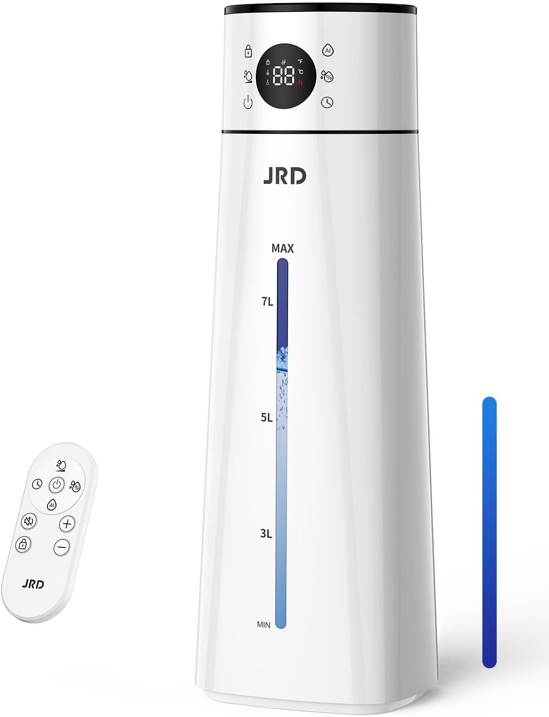 Humidifier Large Room 8L/ 2.1Gal, Ultrasonic Cool Mist for Bedroom, Quiet Humidifier with Remote Control, 10 Mist Modes, 24H Timer, Night Light, AI Mode, 40H Run for Home Office Baby Pets Plants