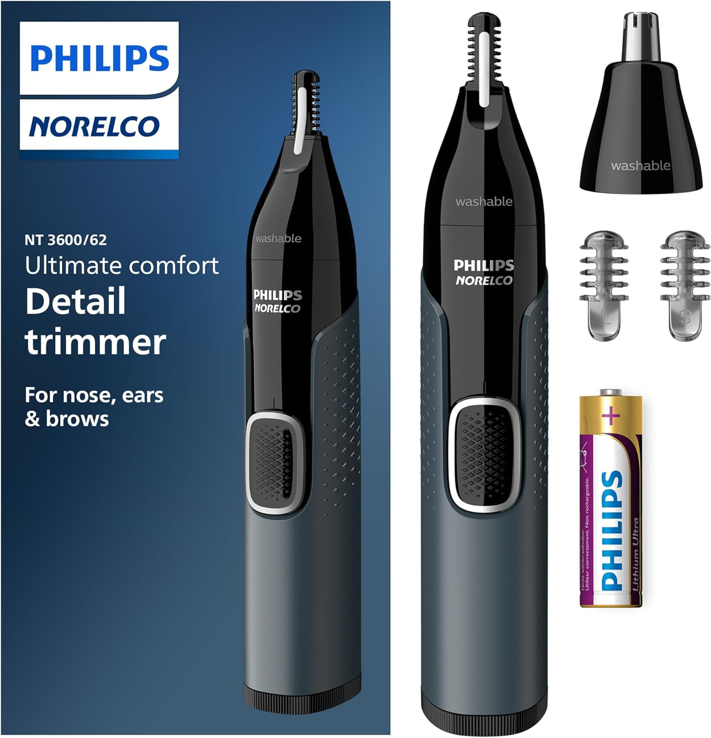 Philips Nose Trimmer 3000, for Nose, Ears Eyebrows, NT3600/62 | eBay