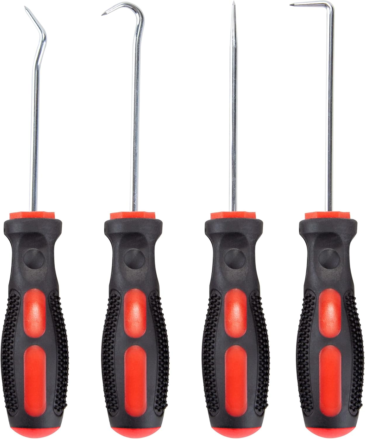 CARTMAN Precision 4 Piece Pick and Hook Set, Car Auto Oil Seal, O-Ring Seal Gasket, Pick Hook Puller Remover