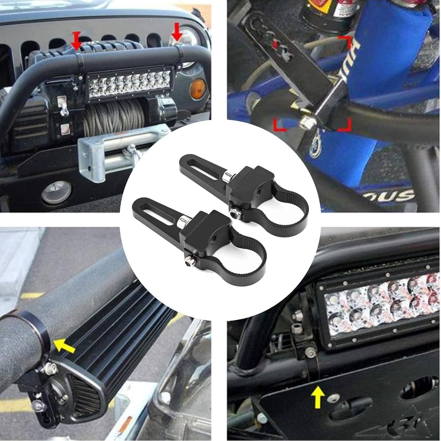 QANYEGN Automotive Work Light Mounting Brackets, Car Tube Clamp Mounting Brac... - Picture 7 of 13