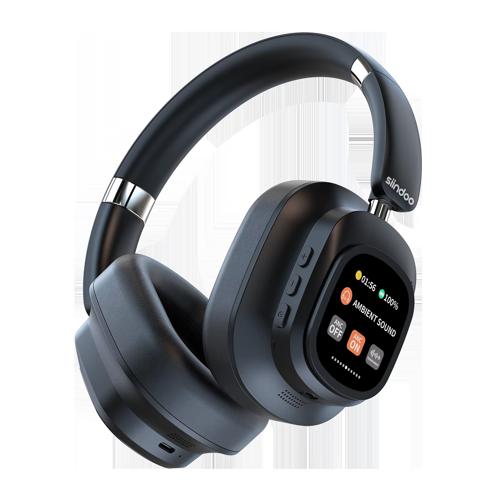  JH-ANC930Plus Hybrid Wireless Headphones Bluetooth 5.3 LED Screen Touch Control