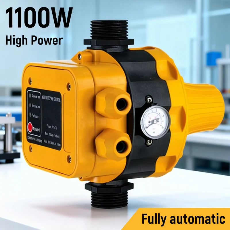 220V Intelligent Adjustable Pressure Water Pump Automatic Pressure Controller Water Pump Switch Water Flow Switch for Irrigation