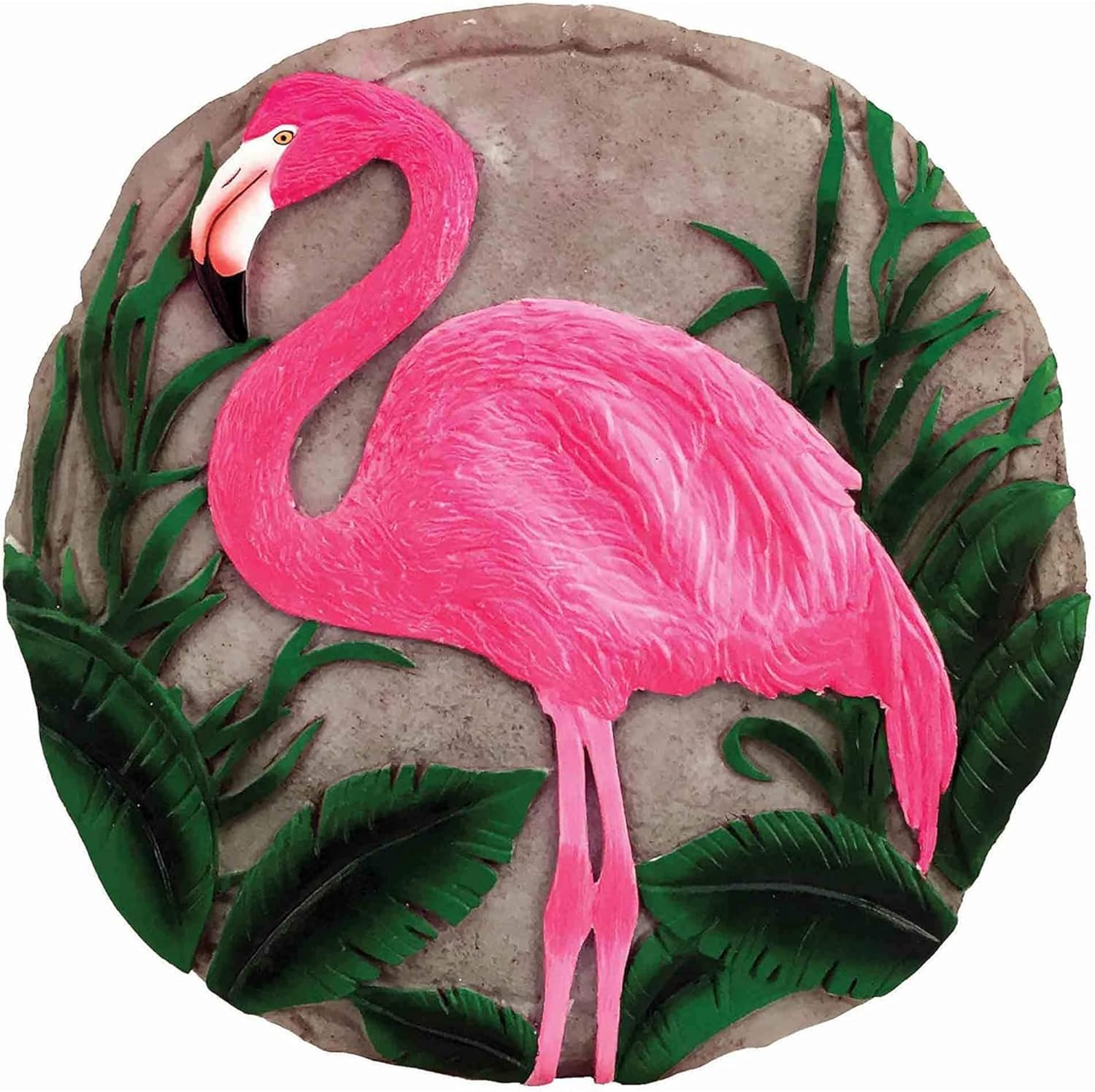 - Garden Décor - Flamingo Stepping Stone - Decorative Stone for Garden