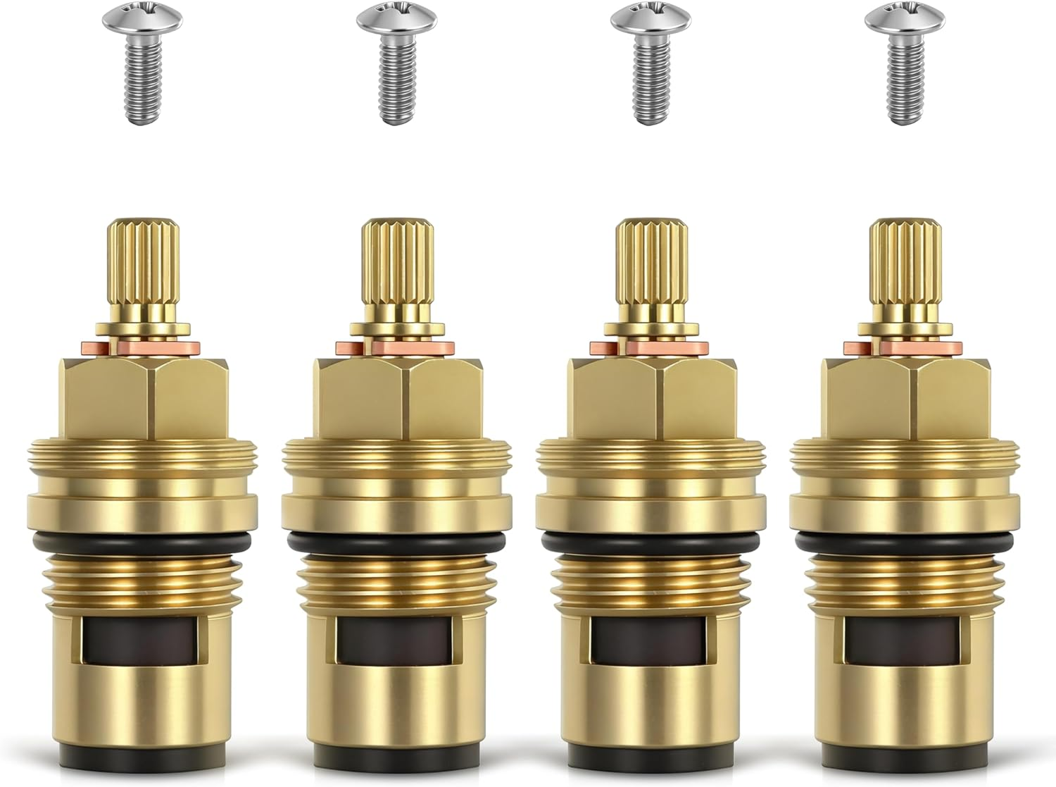 2Set Ceramic Cartridge Compatible with Grohe 45882000 45883000, 1/2 Inch Cold Hot Ceramic Cartridge