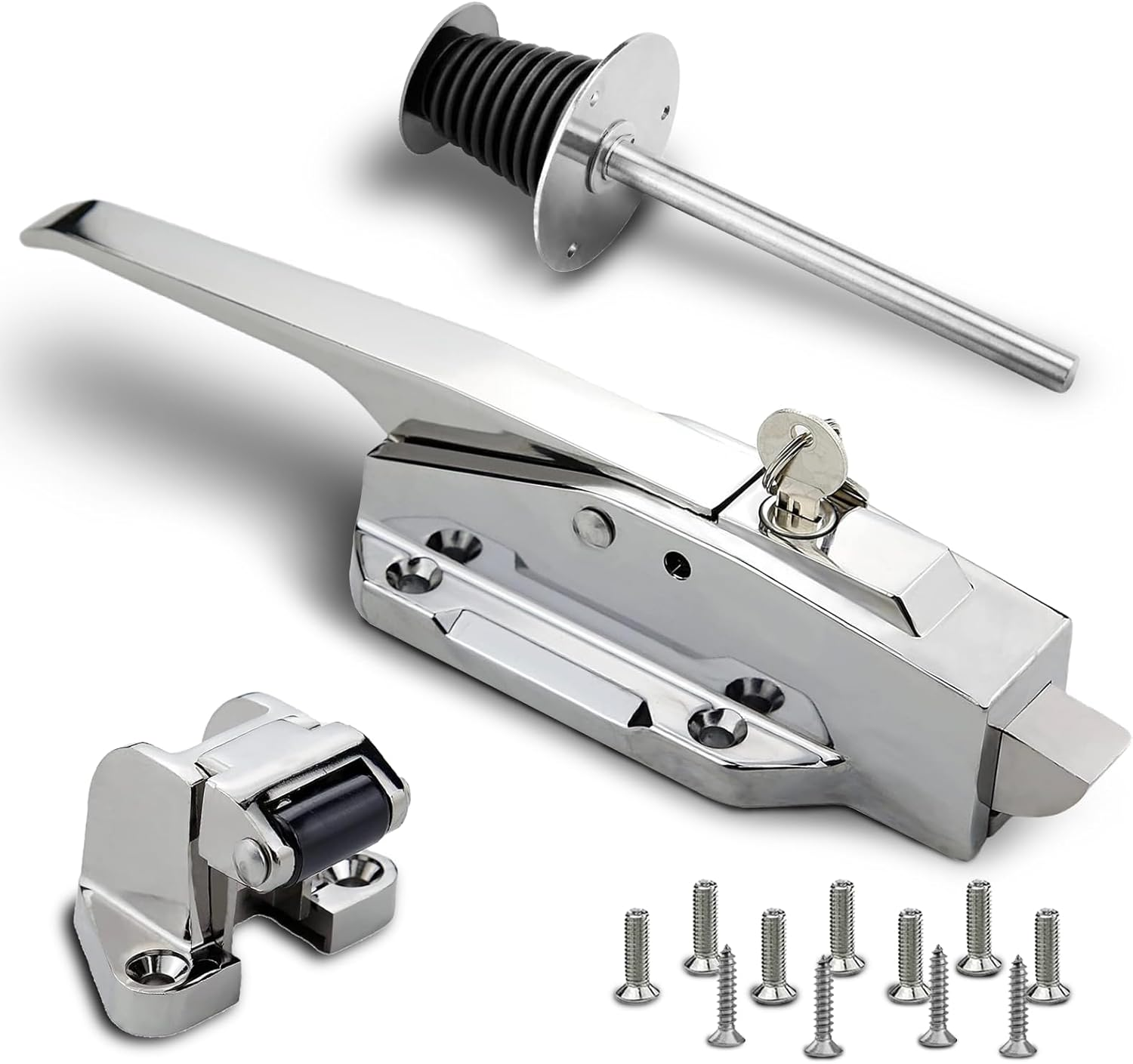 Walk in Cooler Door Handle, Walk in Cooler Door Closer Complete Latch Kit, Free