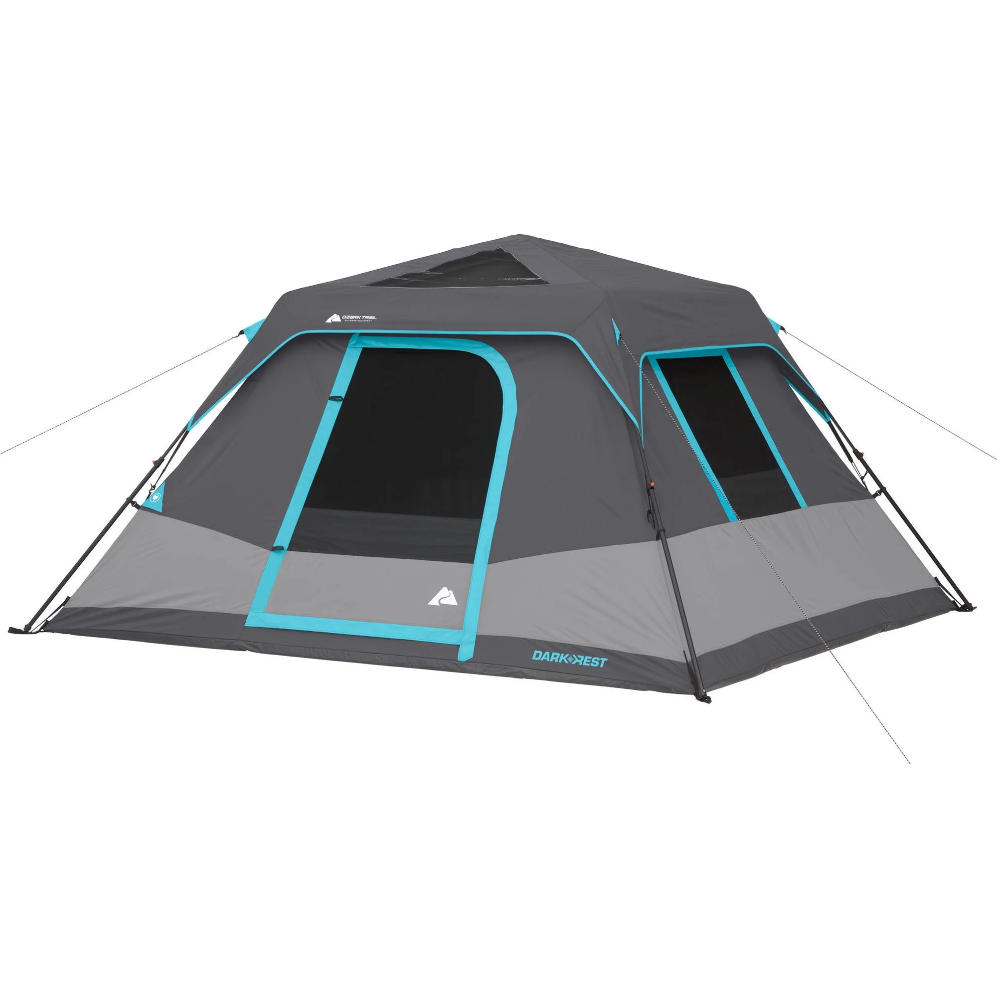 6 Person Instant Cabin Tent 10x9 Family Outdoor Camping Dark Rest Waterproof