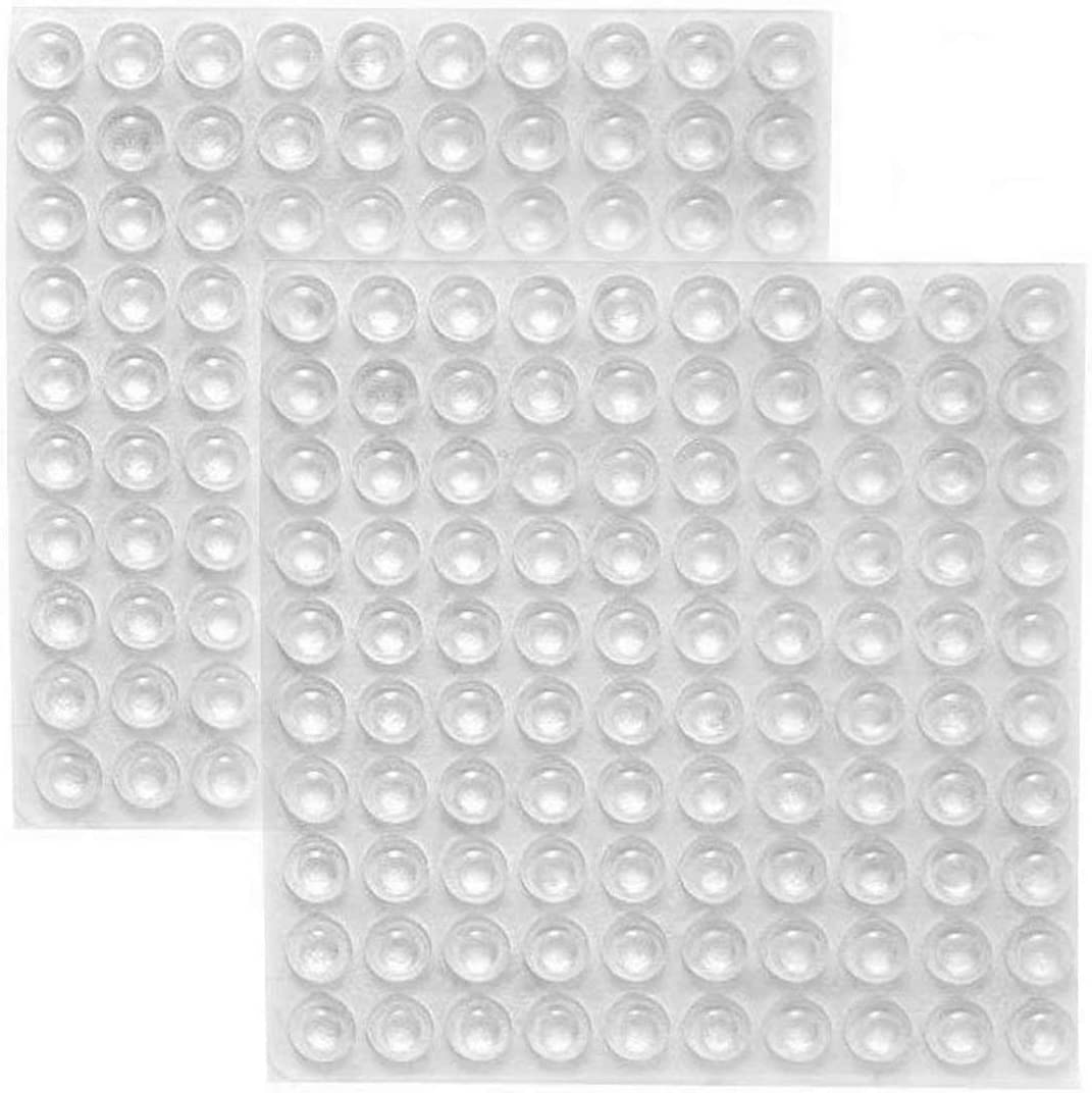 Cabinet Bumpers Tiny Drawer Bumpers Pads ,Self-Adhesive Clear Rubber Dots Feet Tiny Bumpons for Furniture Table Laptop 200 PCS