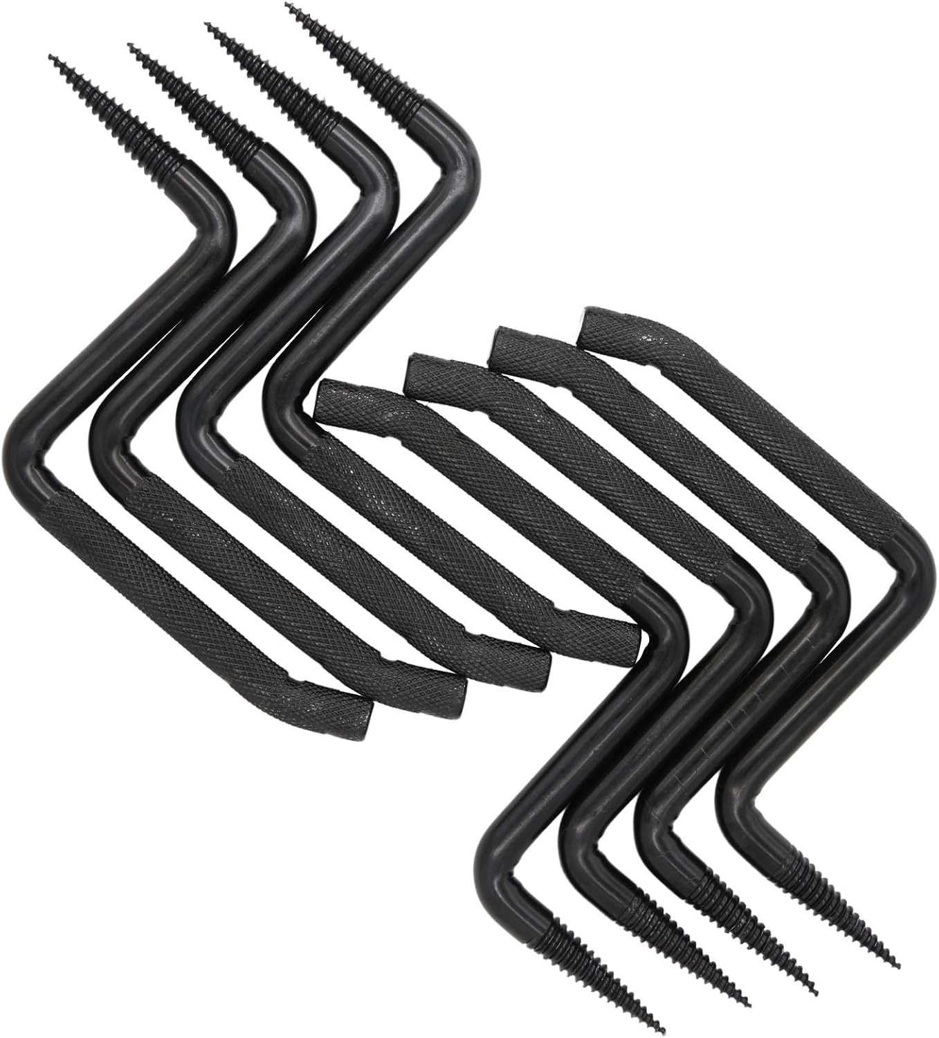 8 Pack 4 Inch Screw-In Tree Steps for Hunting, Can Hold up to 705 Lbs Fits Climbing to Tree Stands, with Slip-Resistant Knurling Pattern