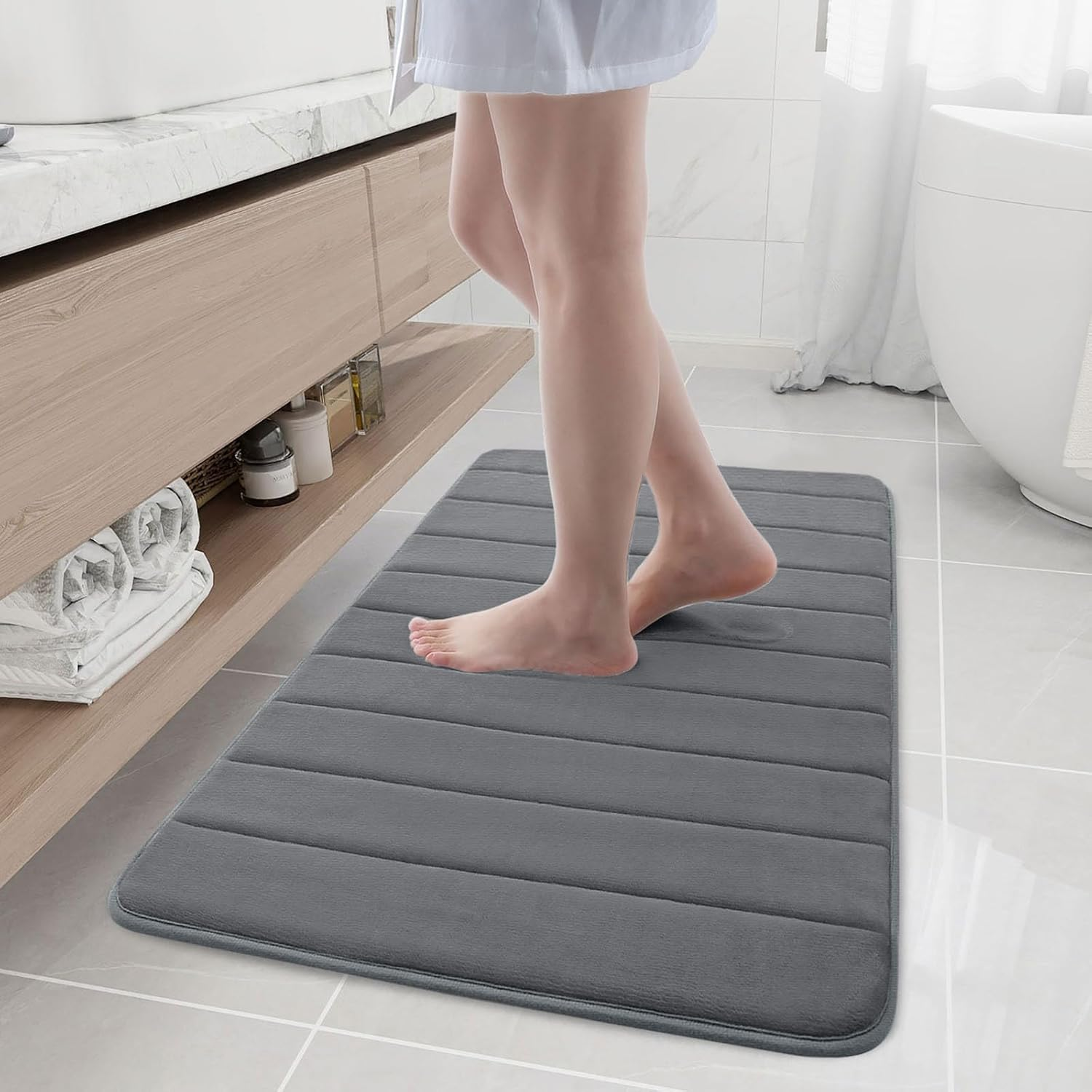 Buganda Memory Foam Bath Mat, 40