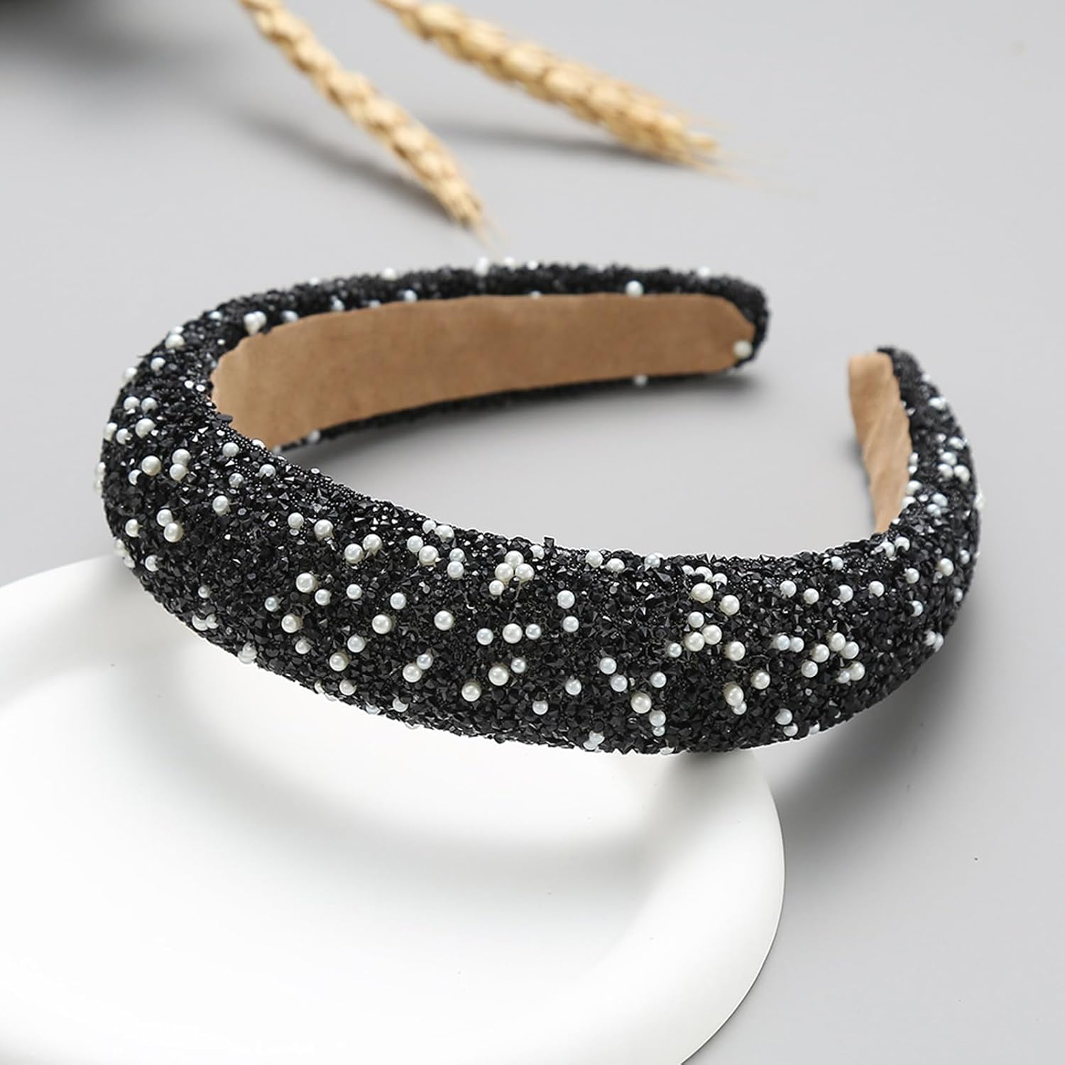AWOCAN Rhinestone Headbands for Women Diamond Bling Rhinestone Wide Hairband ... - Picture 8 of 13