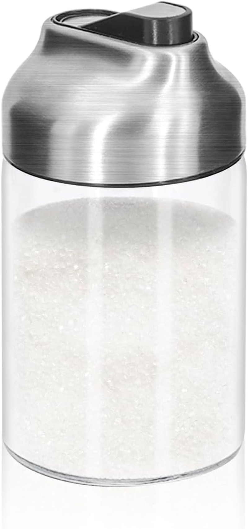 Aelga Glass Sugar Dispenser with Pour Spout, Weighted Pourer, Coffee Bar Accessories for Coffee, Tea and Baking
