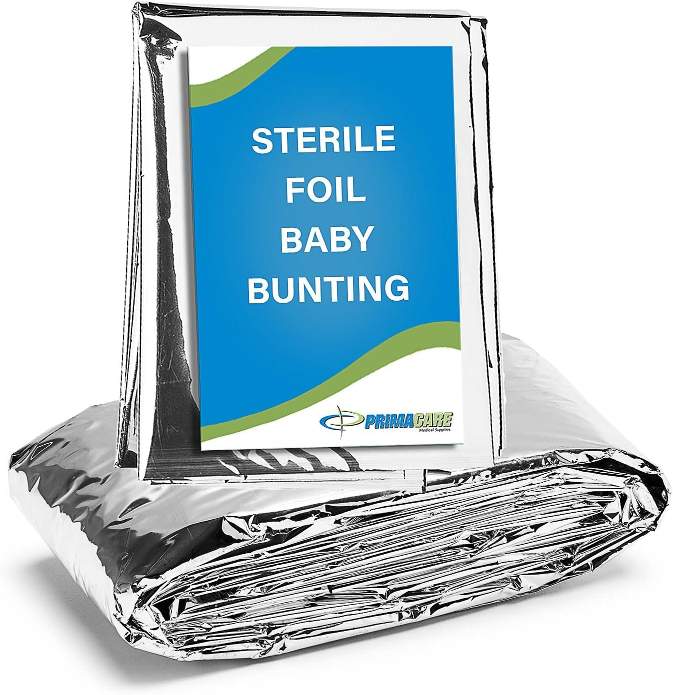 CS-6835 Sterile Foil Baby Bunting Blanket for Newborns and Infant, Disposable Emergency Heat Saving, 30