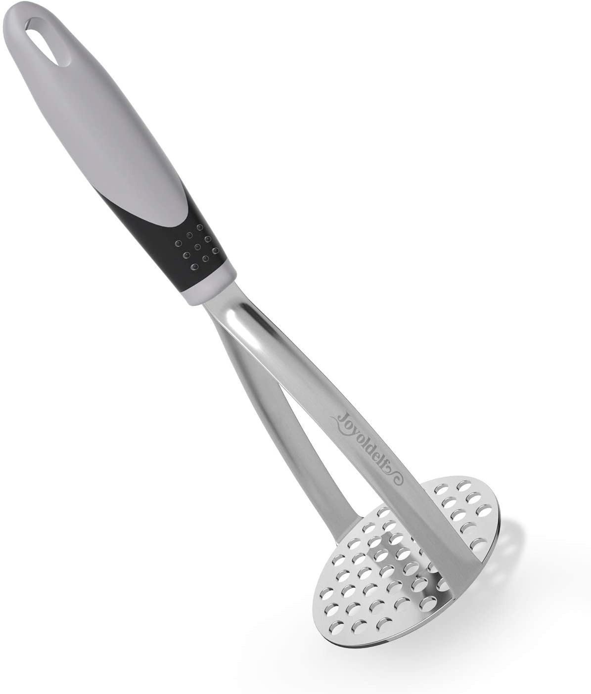 Joyoldelf Heavy Duty Potato Masher, Stainless Steel Integrated Masher Kitchen Tool & Food Masher/Potato Smasher with Non-Slip Handle, Perfect for Bean, Vegetable, Fruits, Avocado, Meat