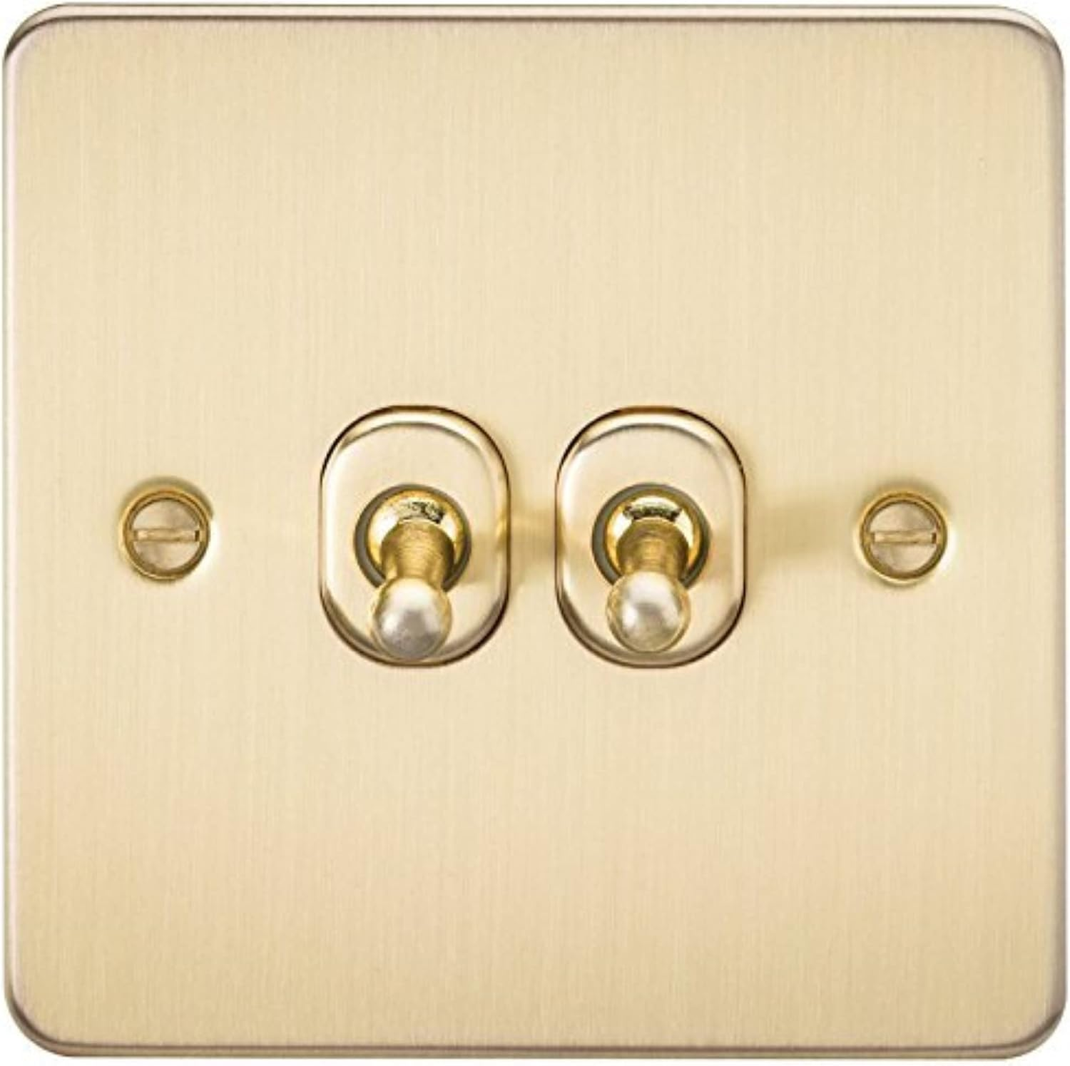 10AX 2G 2-Way Toggle Switch - Brushed Brass