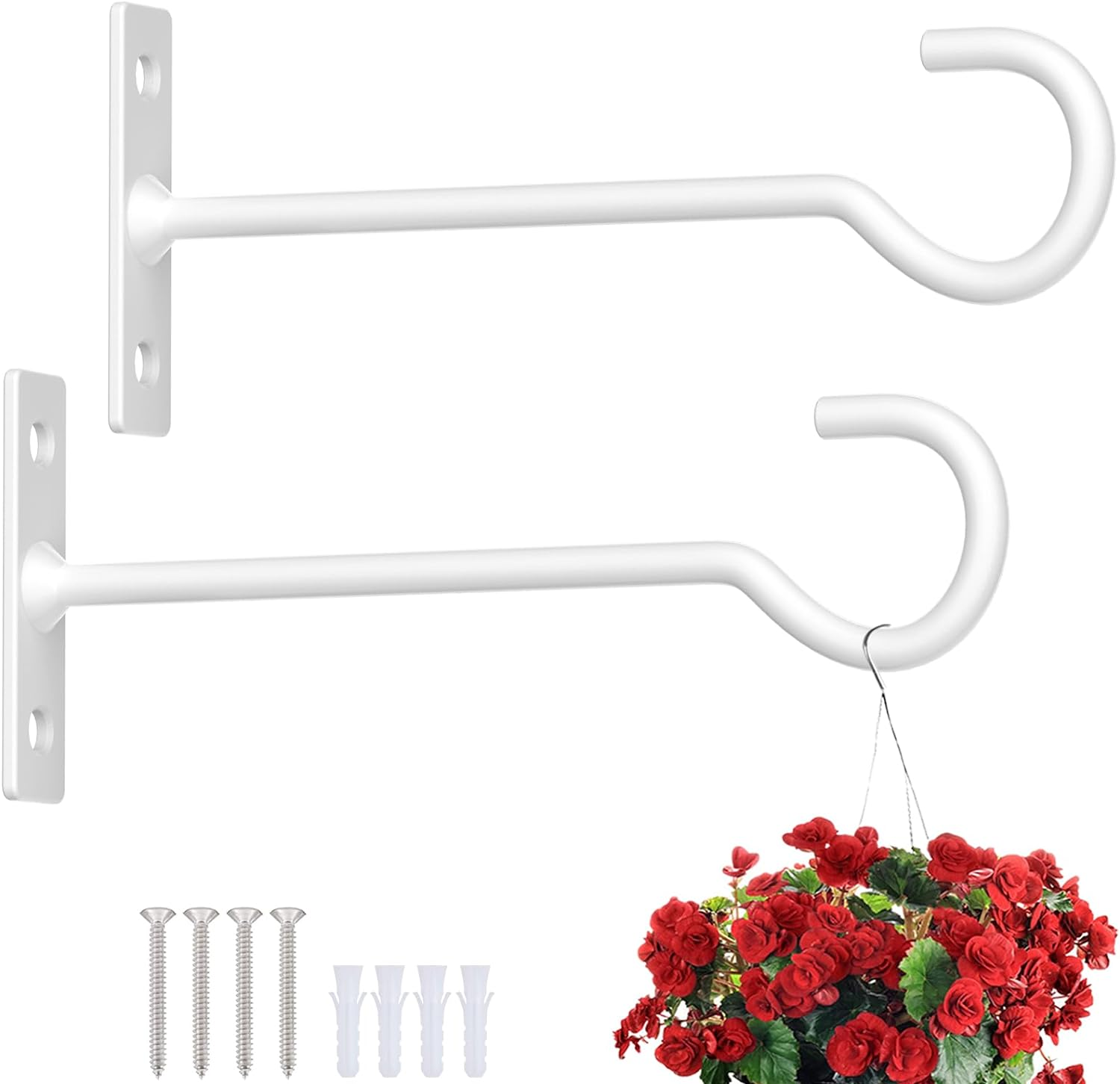 Plant Hooks for Hanging Plant Bracket 6Inch Metal Plant Hanger Decorative  Wall-P | eBay
