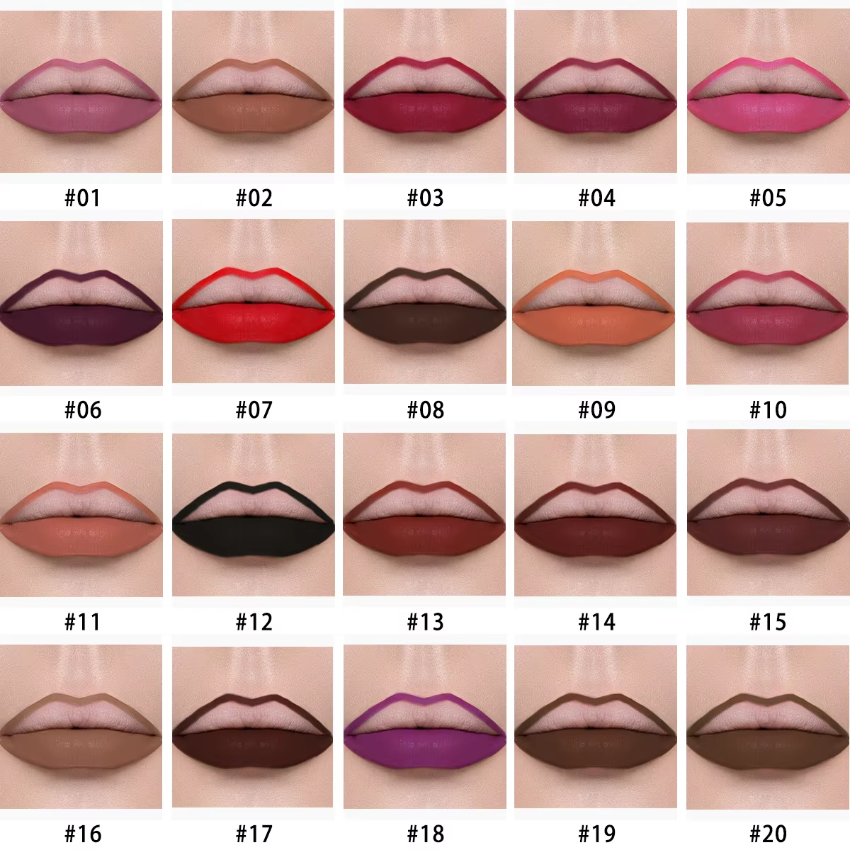 Wholesale 12Pcs Waterproof Lipliner Pen Set Matte Long Lasting Lip Makeup Soft Natural Portable Lip Liner Exquisite Cosmetic