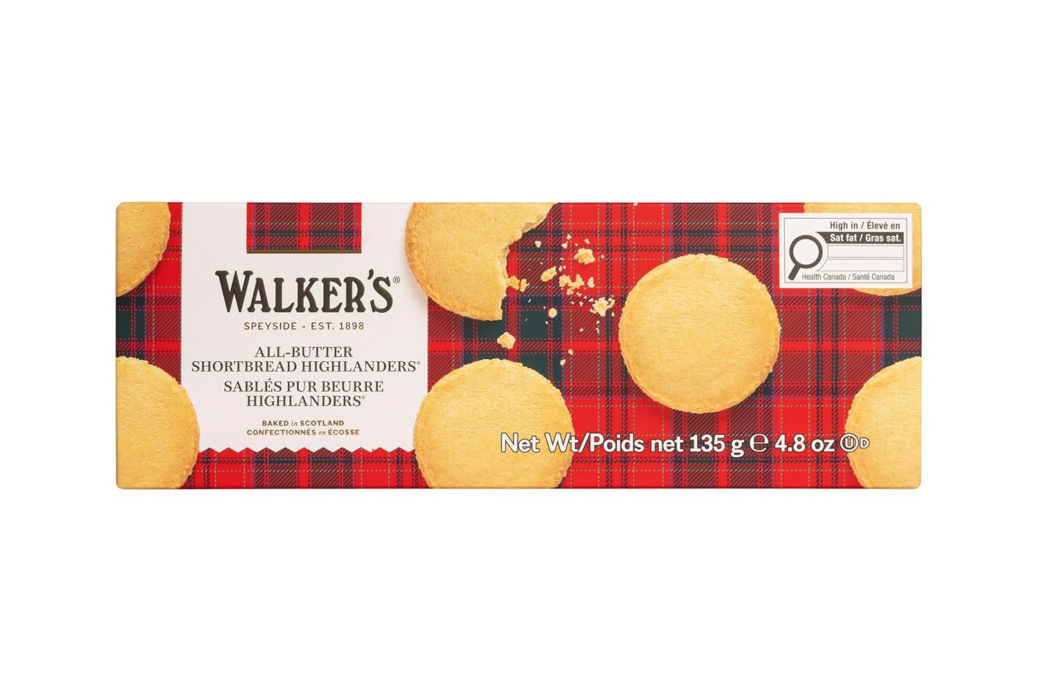 Shortbread Highlanders, All-Butter Shortbread Cookies, 4.8 Oz Box