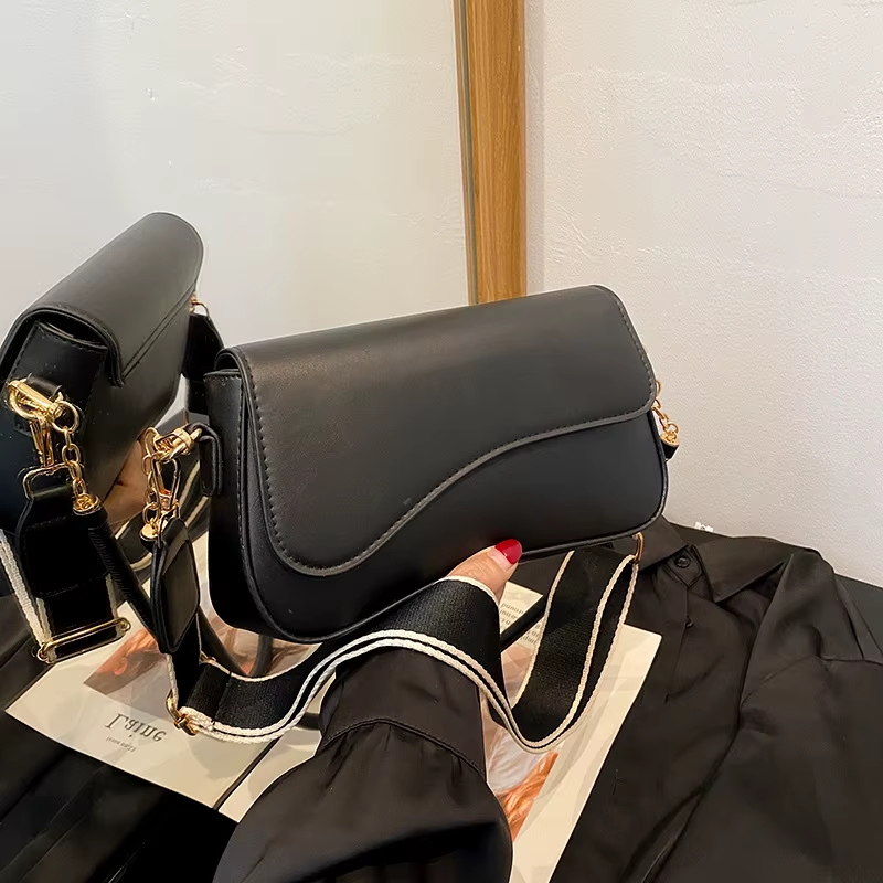 BESTELLA Brand Wholesale High Quality Lady Fashion Solid Color Casual Custom Underarm Square PU Leather Daily Tote Handbag