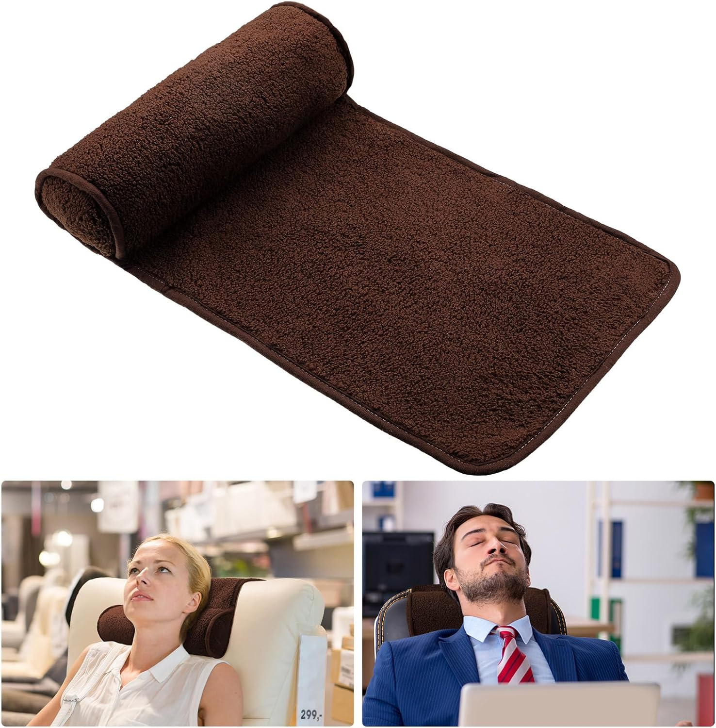 Weysat Neck Pillow for Recliner Head Pillow Adjustable Plush Pillow Neck Roll... - Picture 9 of 19